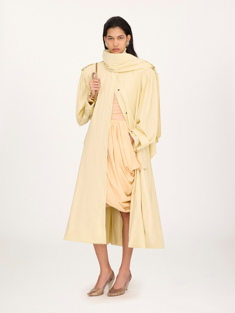 Chloé HIGH-NECK SCARF TRENCH COAT IN COTTON POPLIN outlook