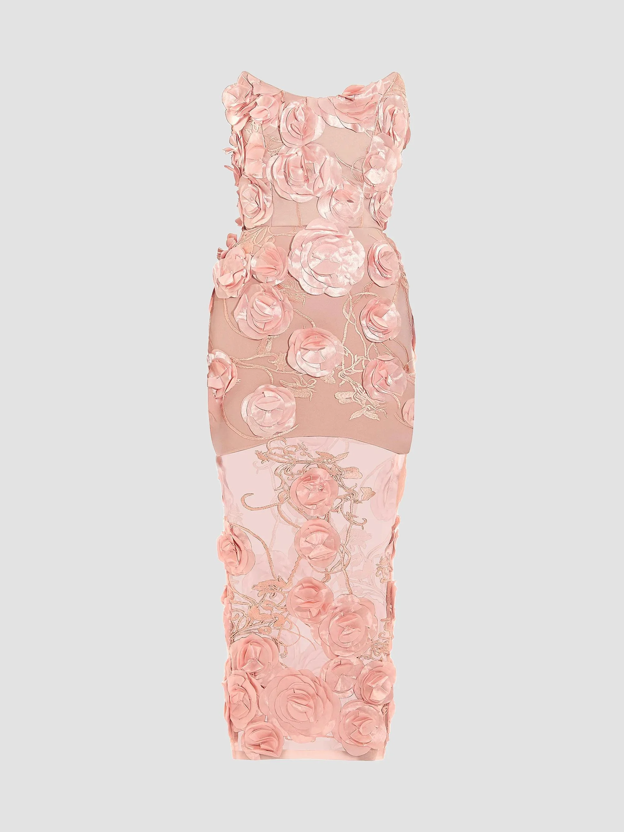 Women's Dream Of That Floral-Appliquéd Sheath Cocktail Dress - Beige - 1