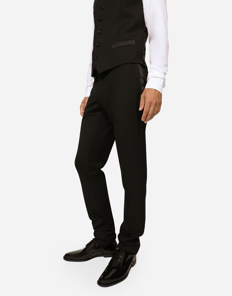 Three-piece Sicilia-fit suit in stretch wool - 6