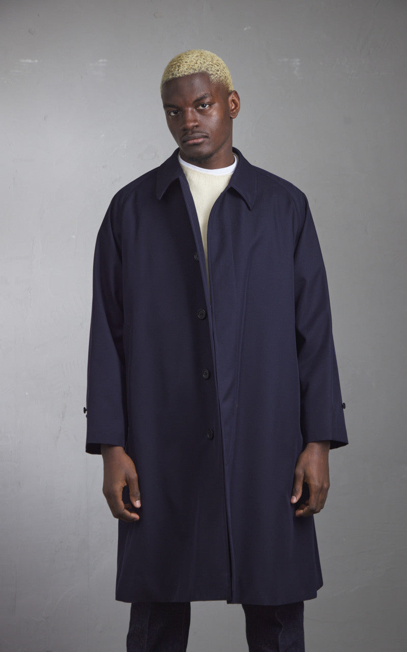 KAPTAIN SUNSHINE KAPTAIN SUNSHINE WALKER COAT WOOL NAVY outlook