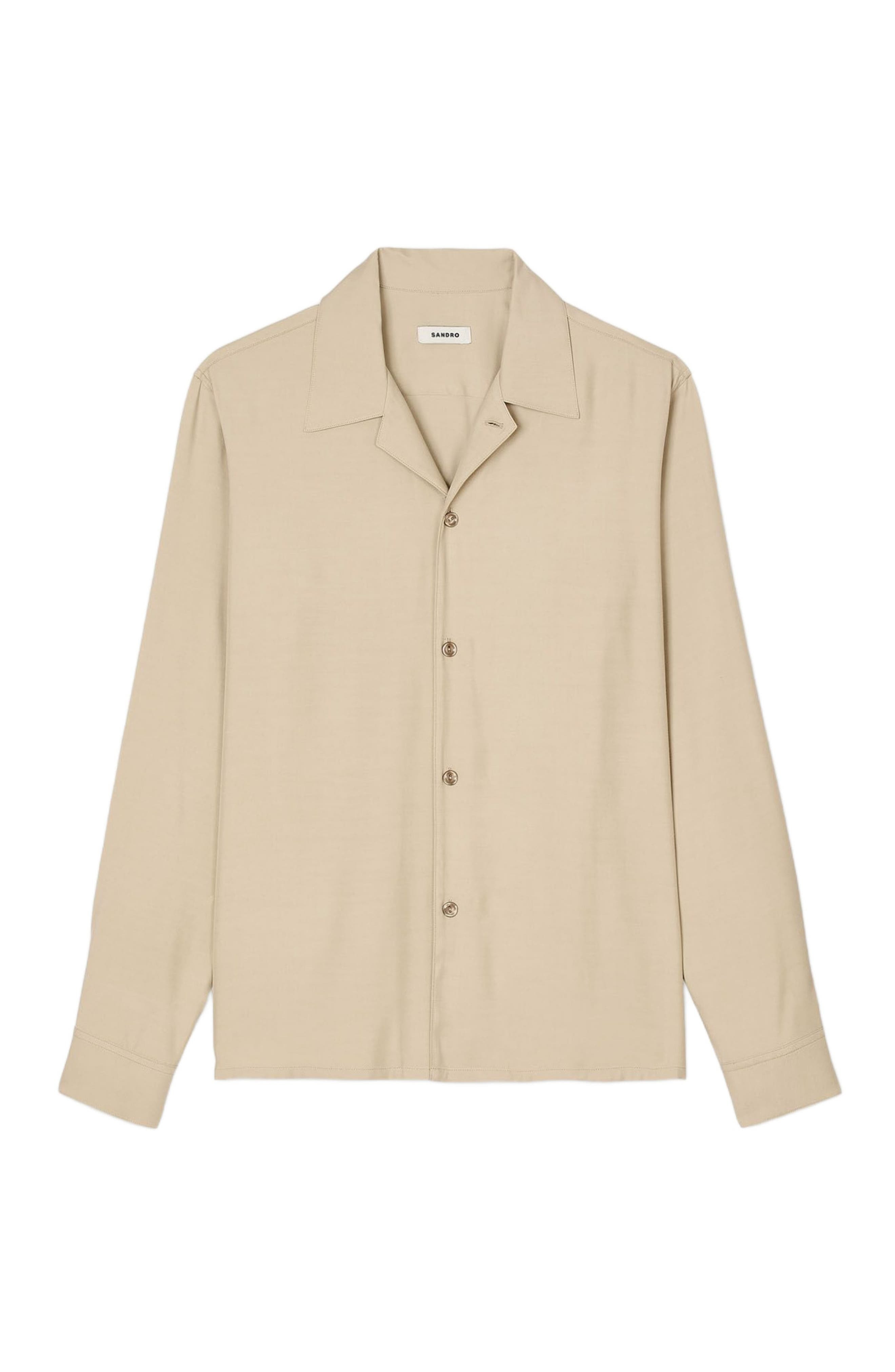 SANDRO Floaty shirt in Sand. at Nordstrom - 5