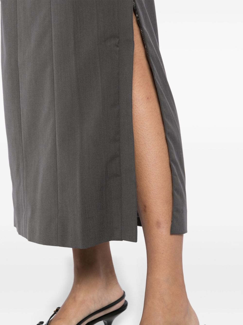 side ribbed skirt - 5