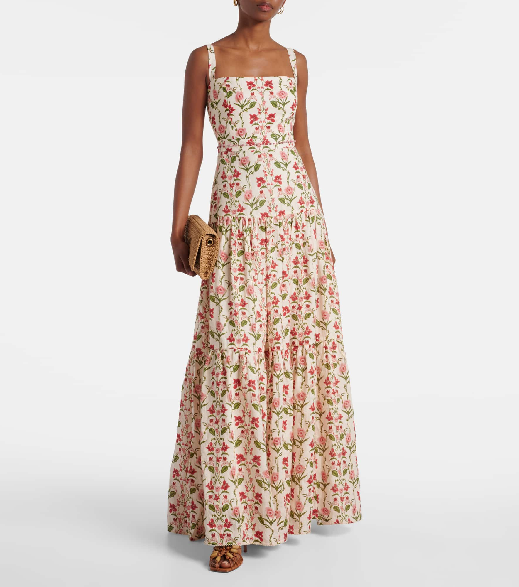 Lima floral linen maxi dress - 2