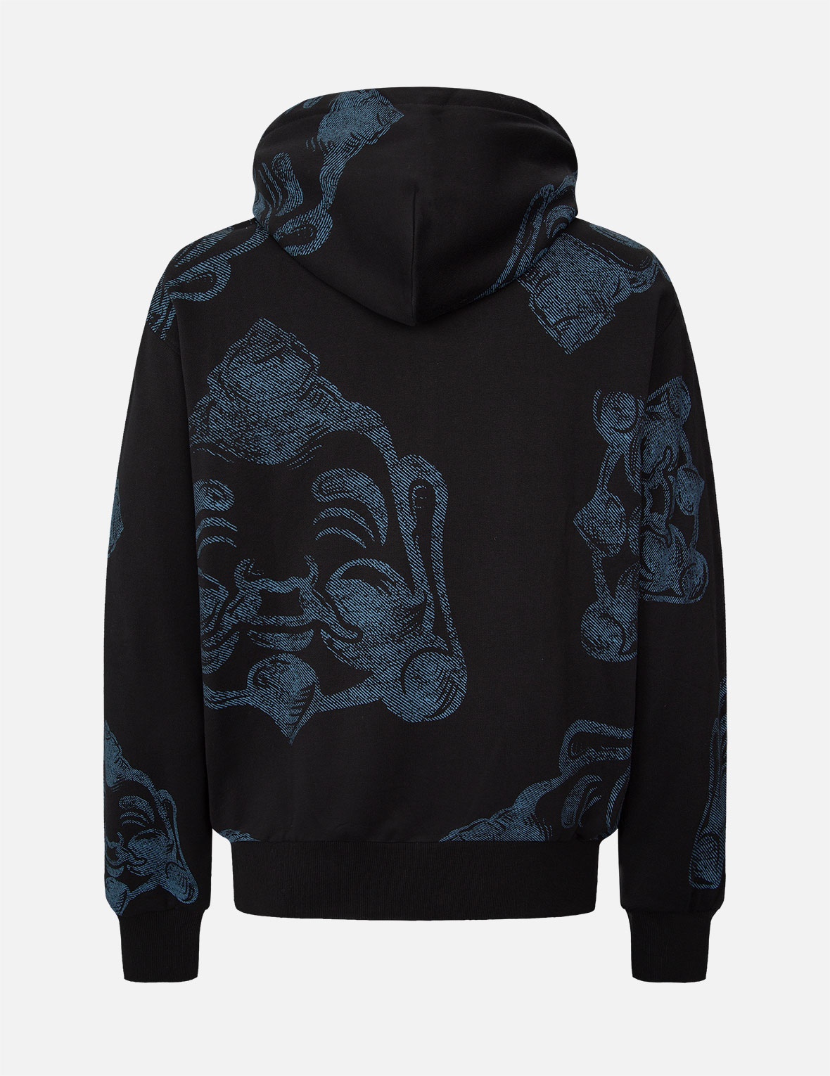 ALLOVER GODHEAD PRINT ZIP-UP HOODIE - 2