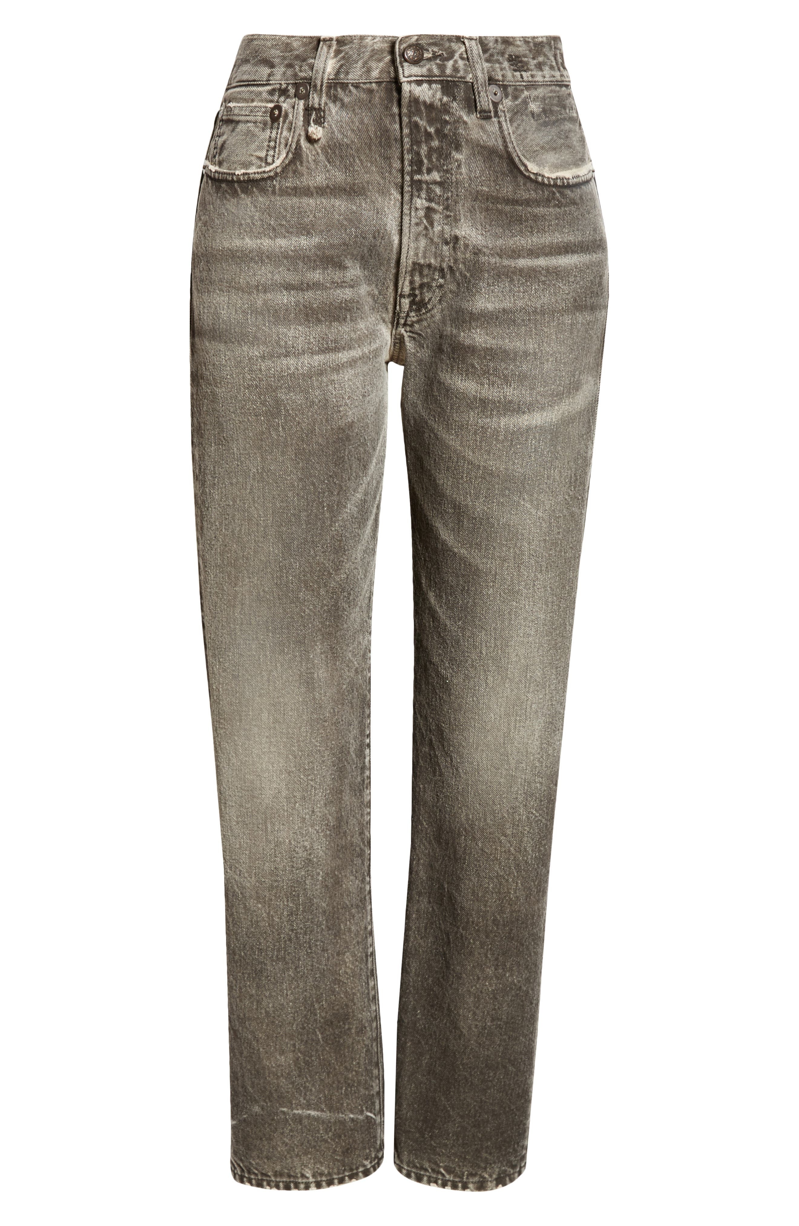 R13 Boyfriend Jeans in Mud Grey at Nordstrom - 6