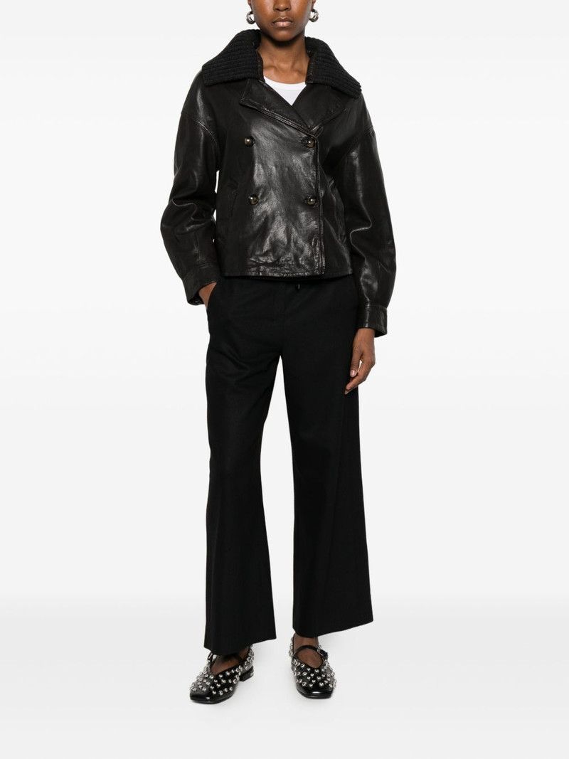 'S Max Mara drawstring straight-leg trousers outlook