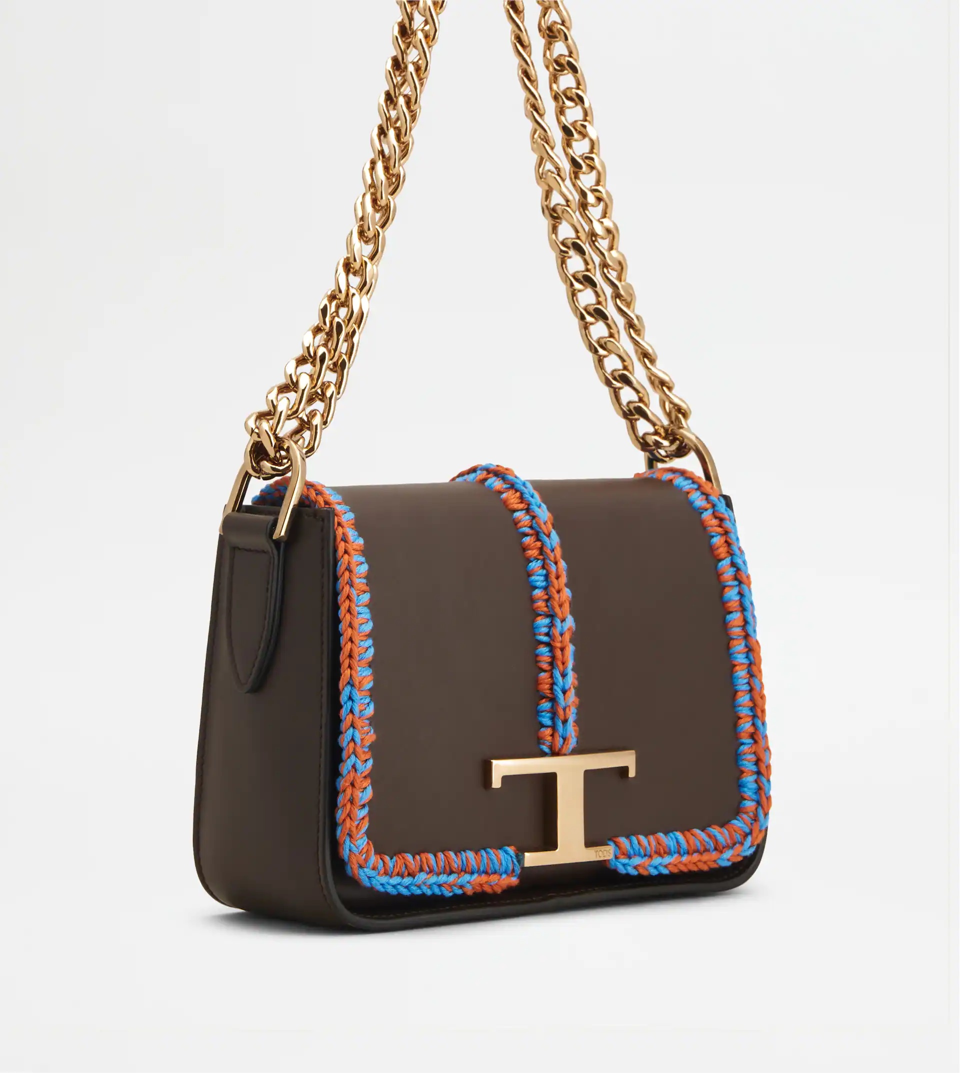 TIMELESS CROSSBODY BAG IN LEATHER MINI - BROWN - 3