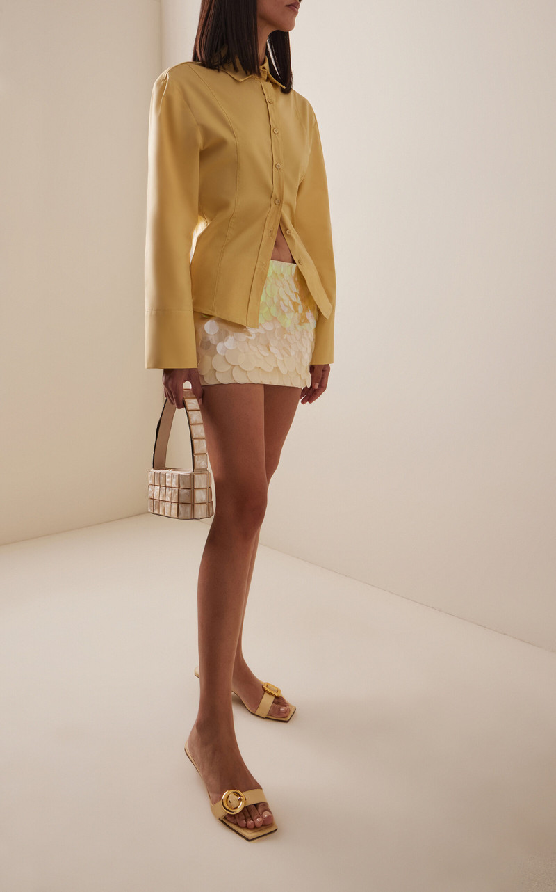 ILA Lilia Sequined Mini Skirt tan outlook