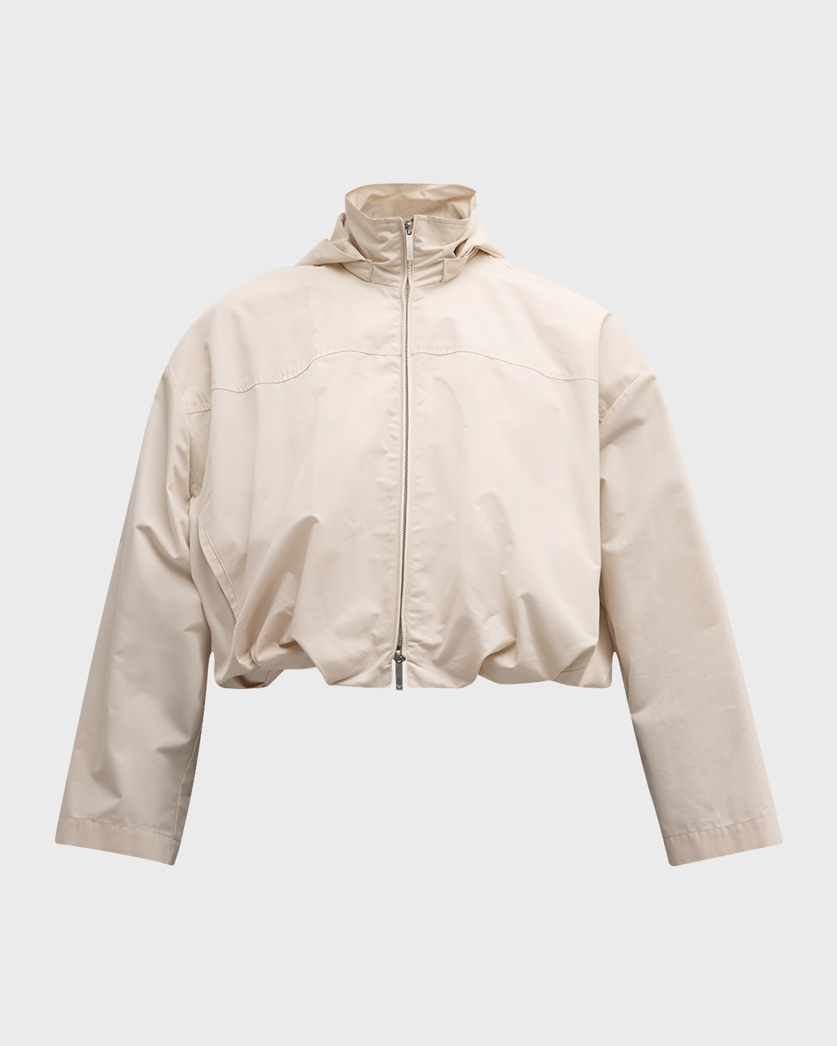 Cropped Technical Cotton Windbreaker - 1