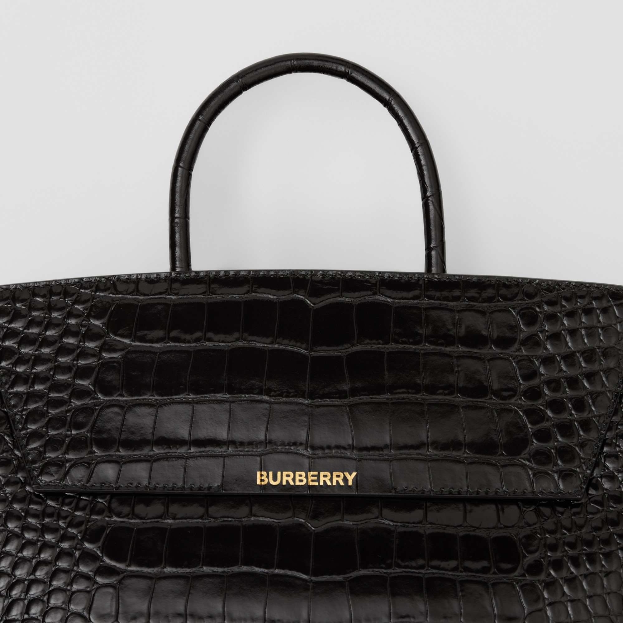 Embossed Leather Medium Catherine Bag - 2