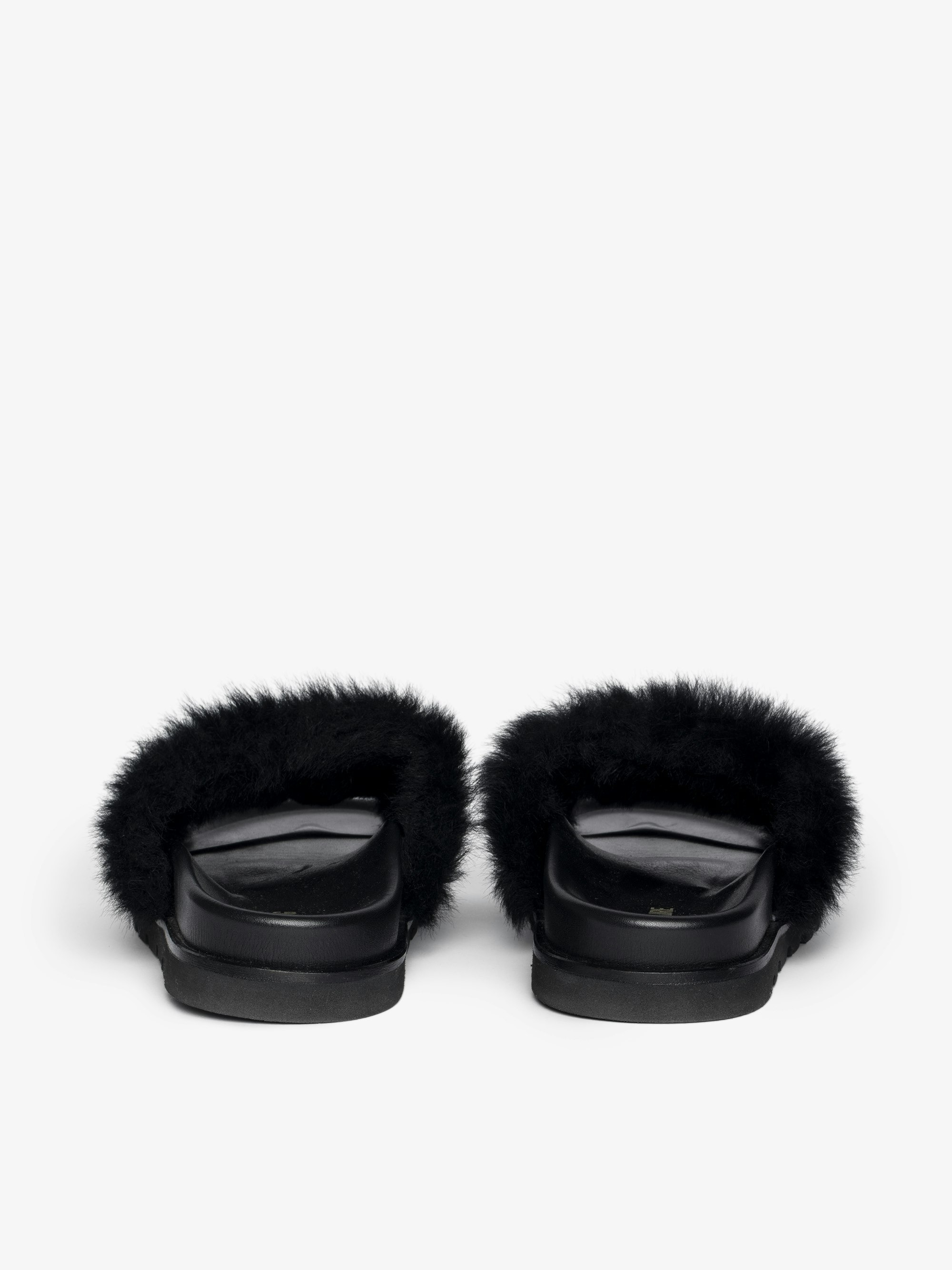 Teddy Shearling Mules - 2