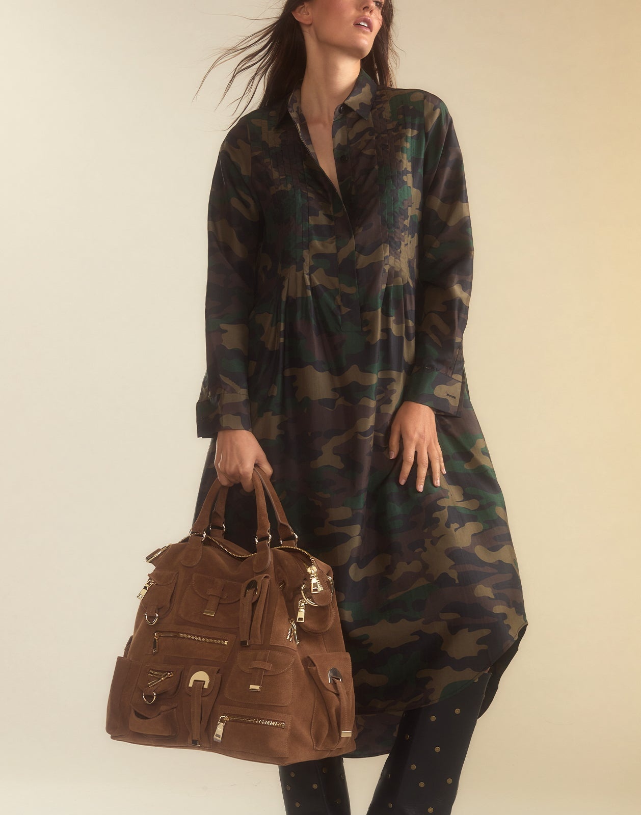 Undercover Silk Taffeta Shirt Dress - 3