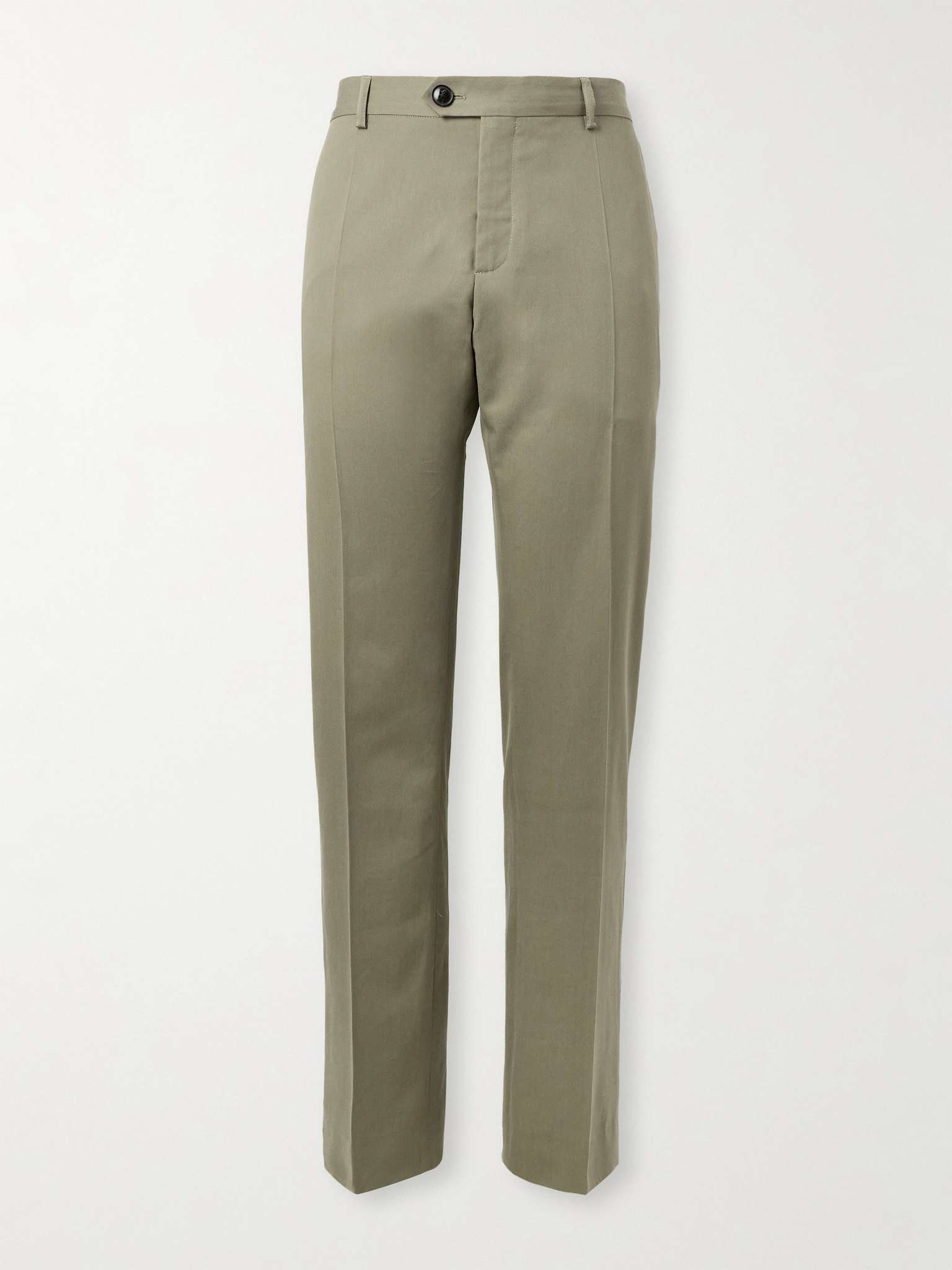 Lyocell and Cotton-Blend Twill Suit Trousers - 1