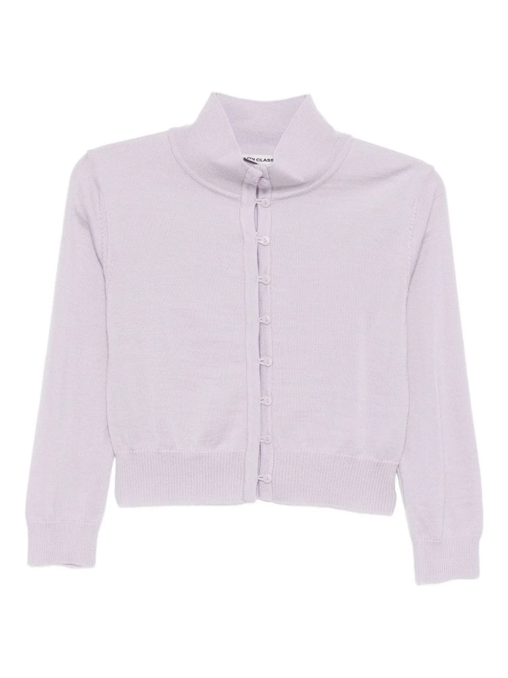 high neck cardigan - 1