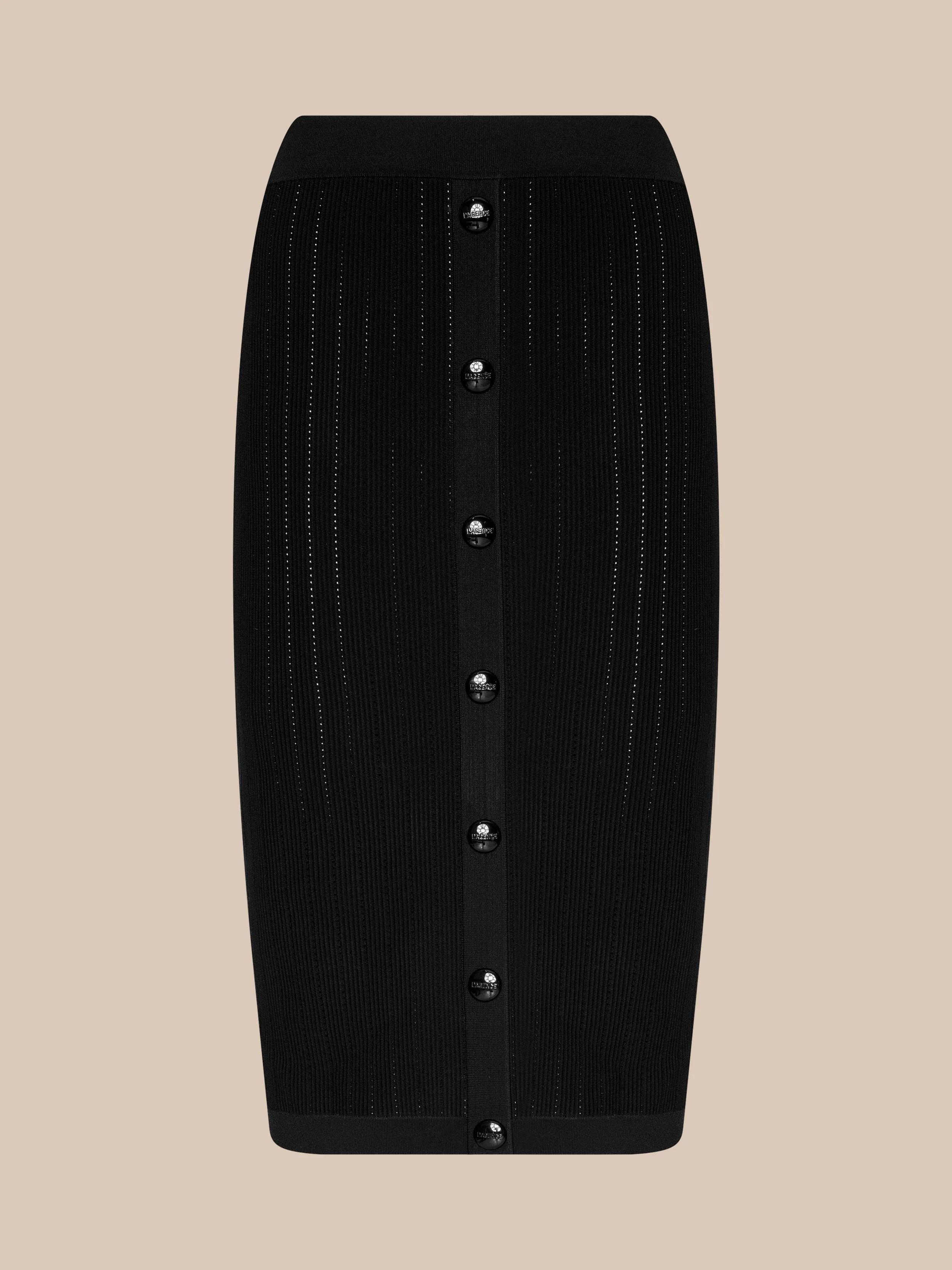 Melania Pointelle Knit Skirt - 1