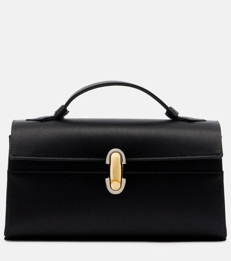 Symmetry Small satin top-handle bag 1