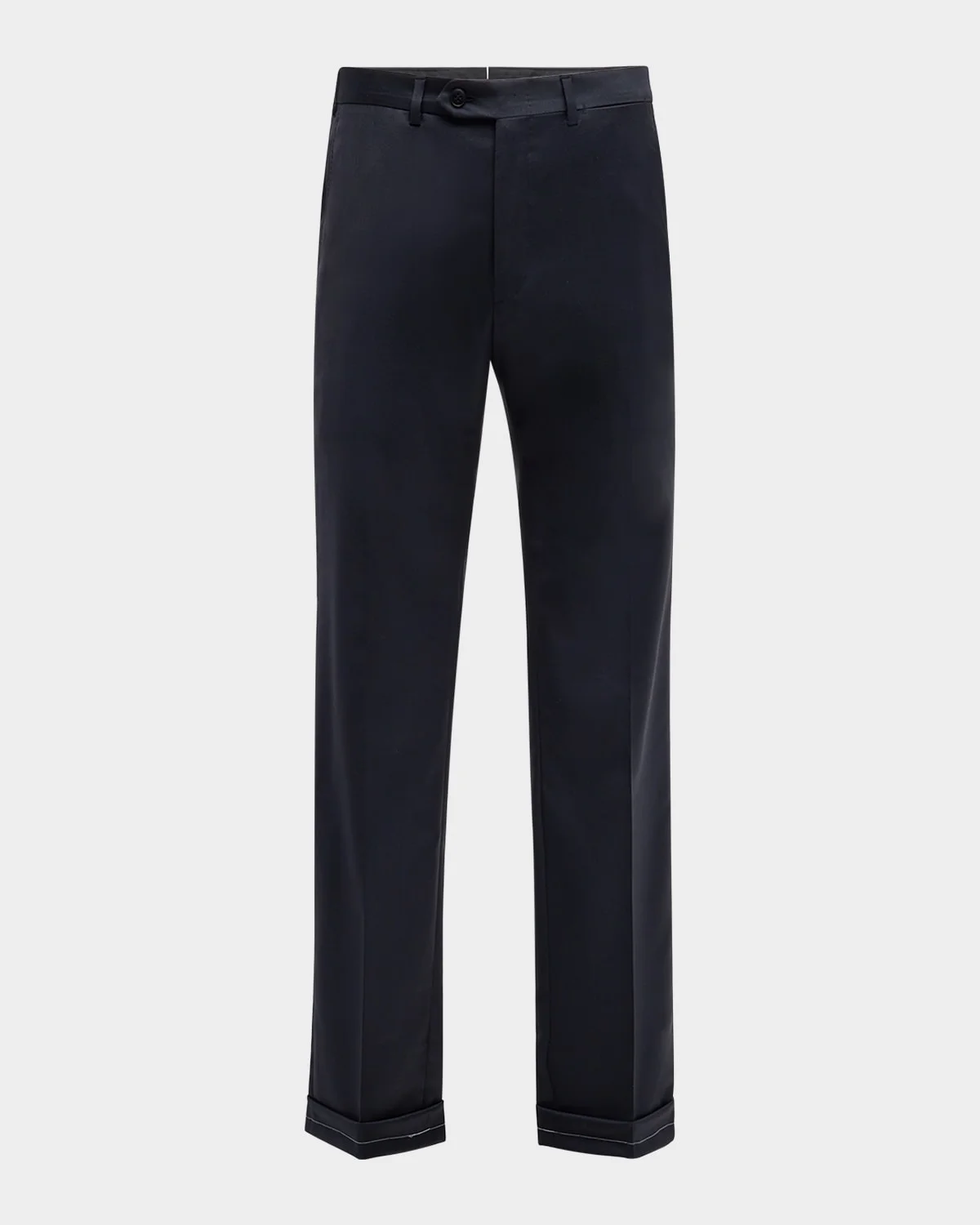 Men's Tigulli Solid Wool Trousers - 1