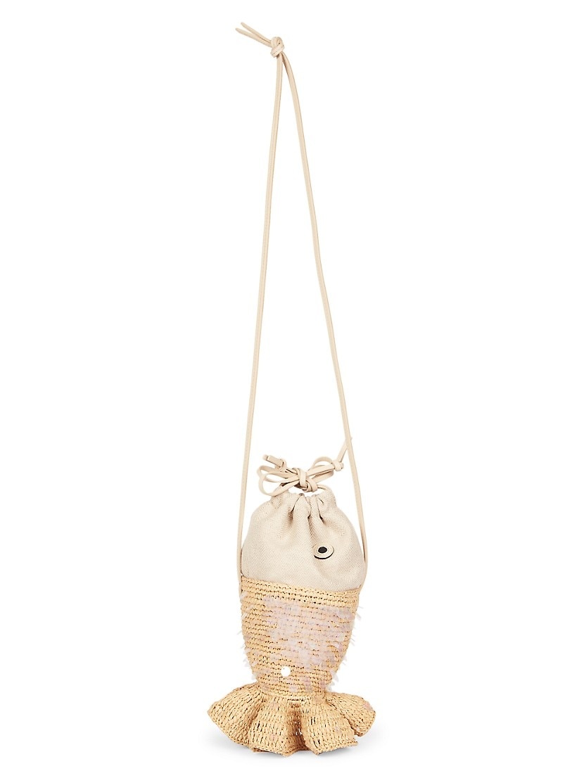 LOEWE × Paula's Ibiza☆ストラップ ラフィアポーチ ナチュラル Loewe x Paula's Ibiza Raffia Bracelet Pouch Bag | Liberty
