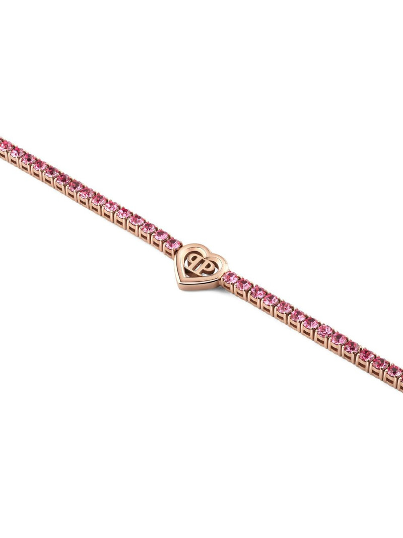 crystal-embellished heart-motif bracelet 3