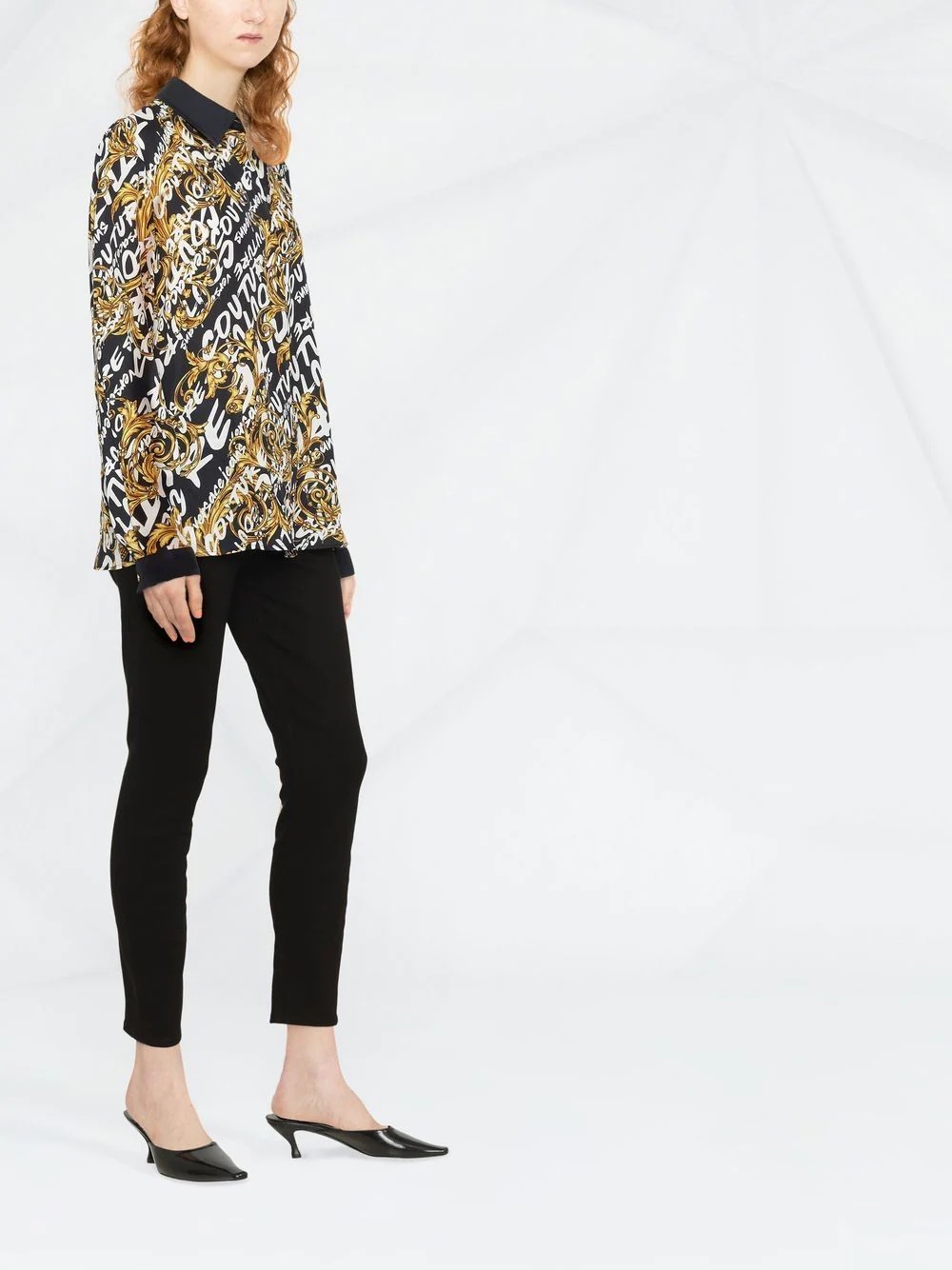 baroque graffiti-print shirt - 3