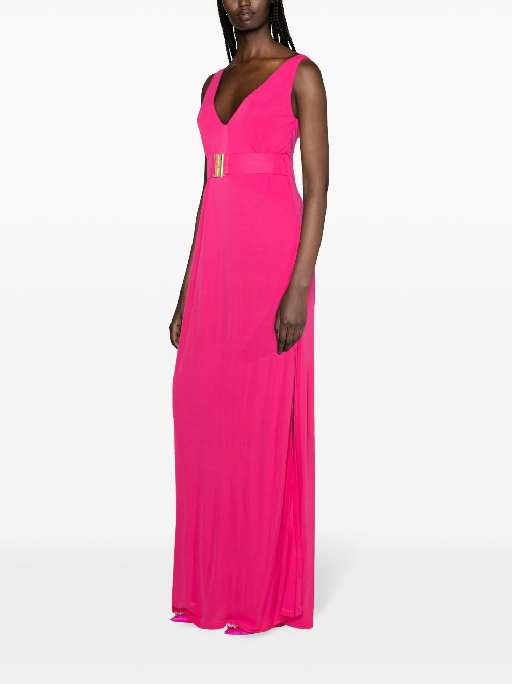 Cabreo V-neck maxi dress - 3