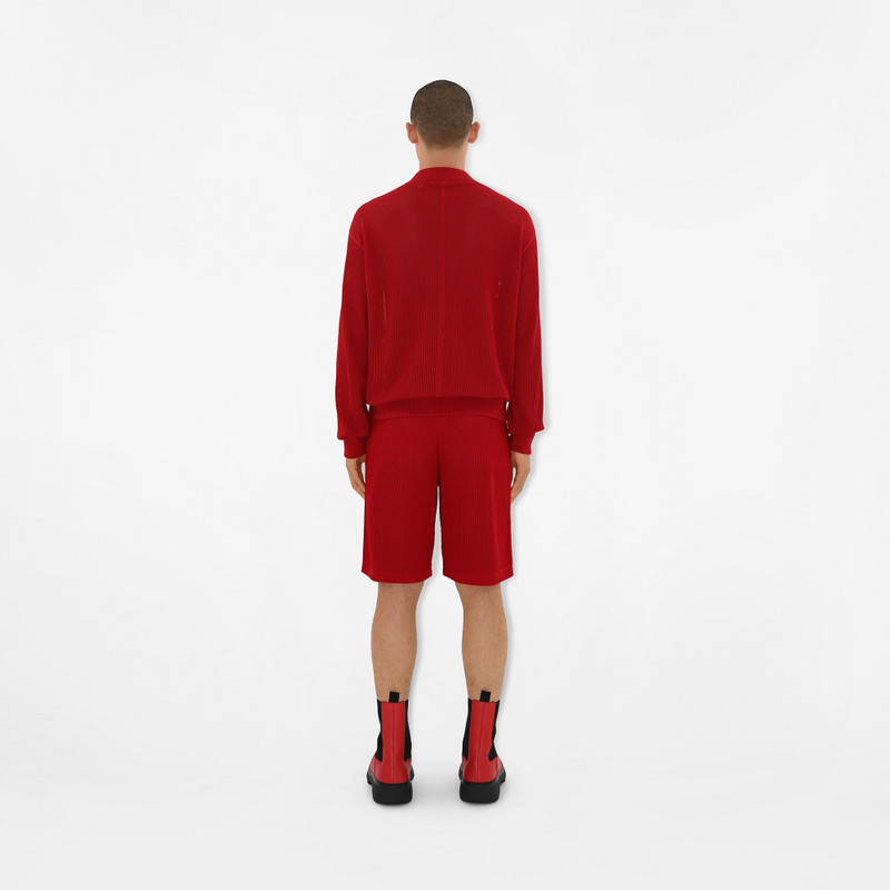 Silk Cotton Mesh Shorts 4