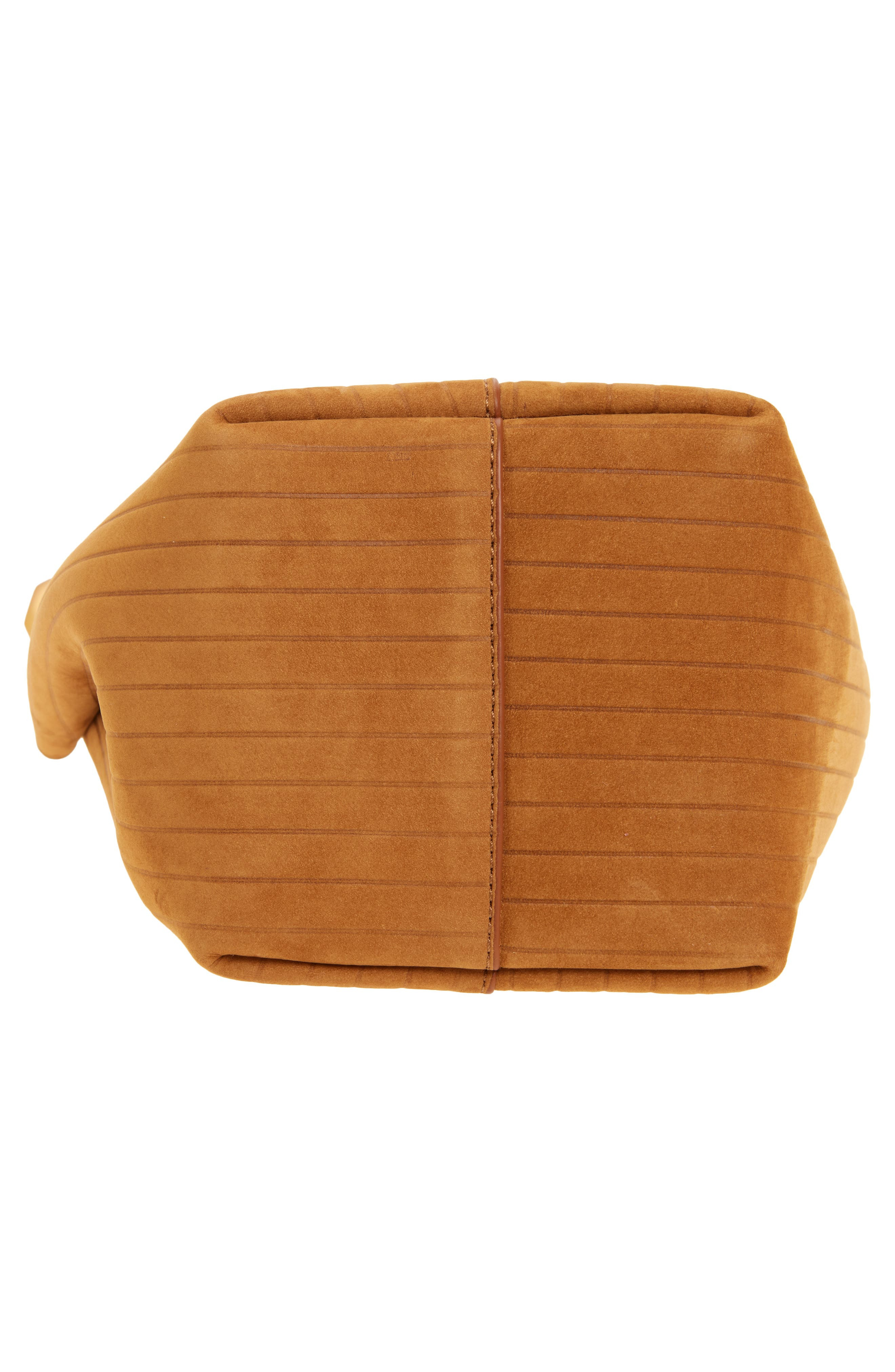 JW Anderson Small Corner Stripe Deerskin Tote in Caramel 604 at Nordstrom - 5