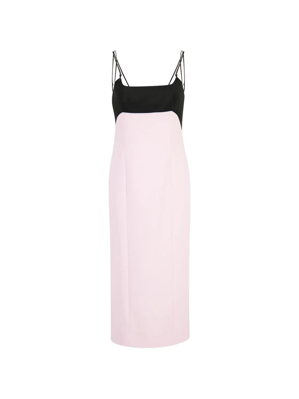 two-tone spaghetti-strap dress - 1