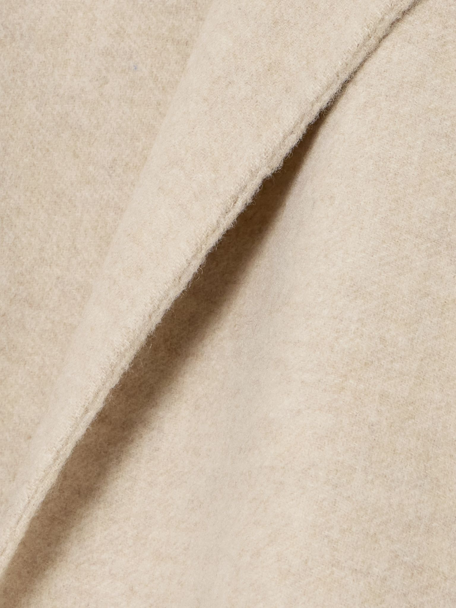 Ovada cropped wool and cashmere-blend felt jacket Sand - 5