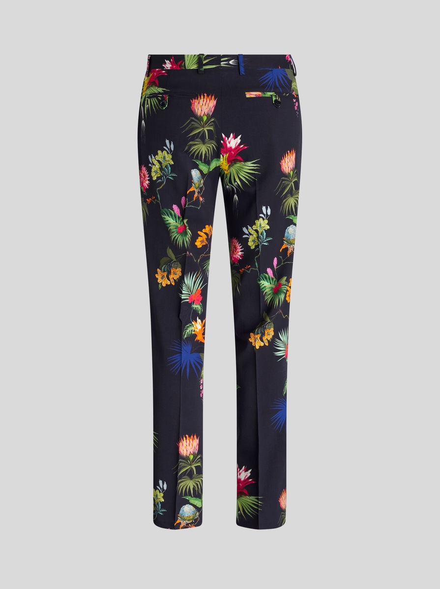 PRINTED VIRGIN WOOL TROUSERS - 2