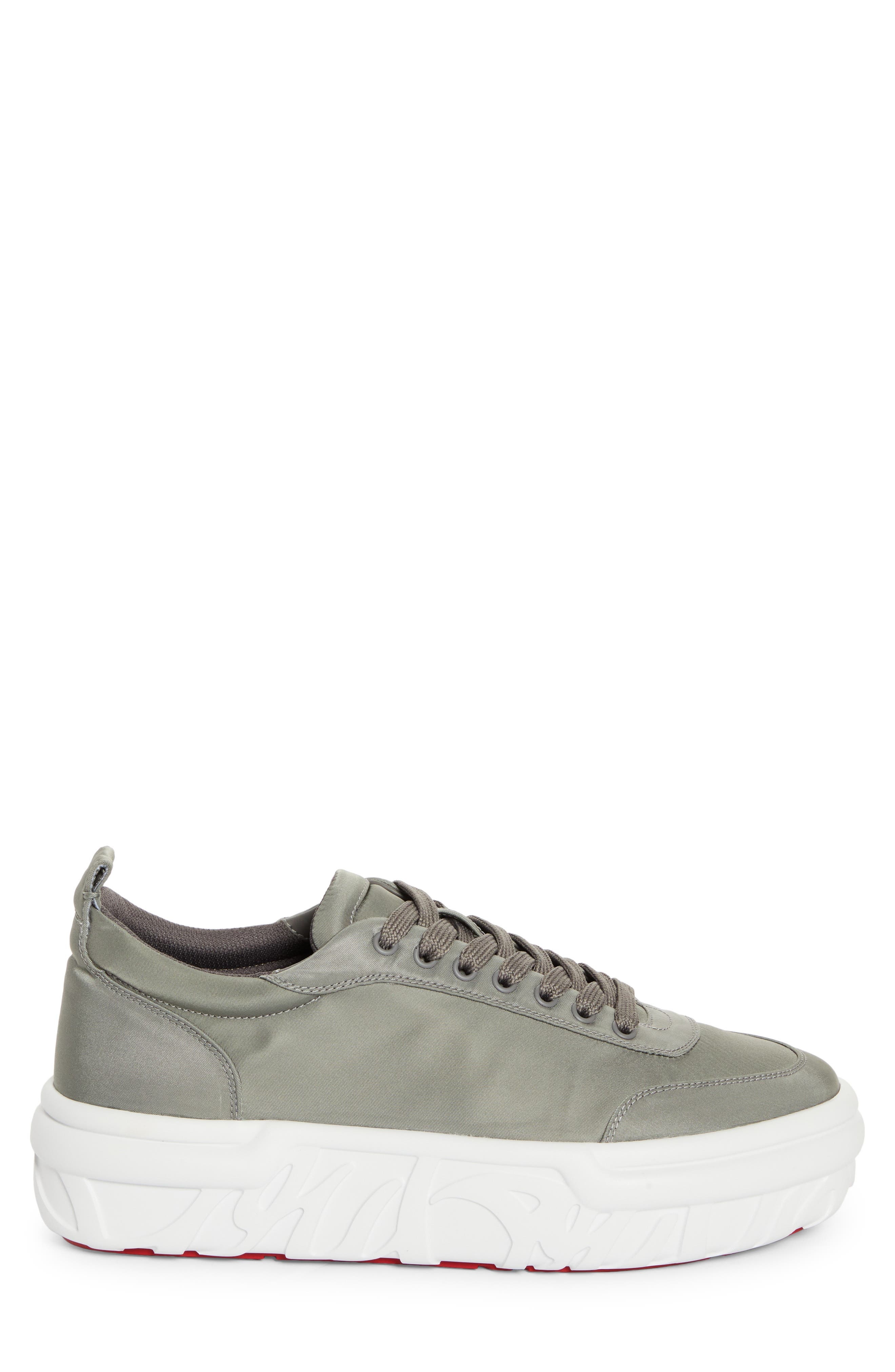 Christian Louboutin Choukario Platform Sneaker in Smoke Grey at Nordstrom - 3