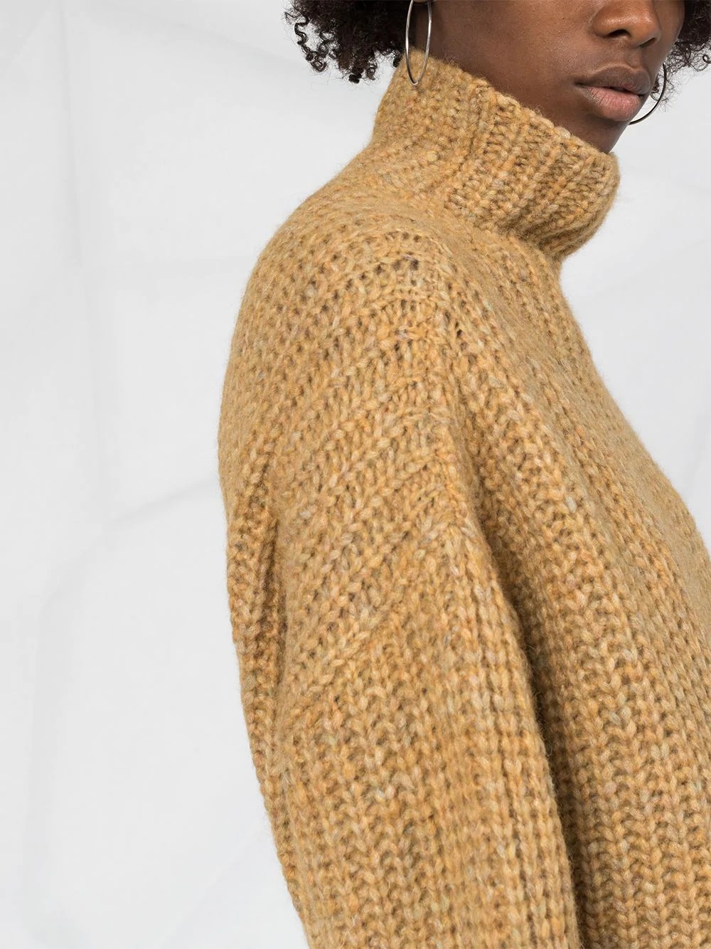 roll-neck knitted jumper - 3