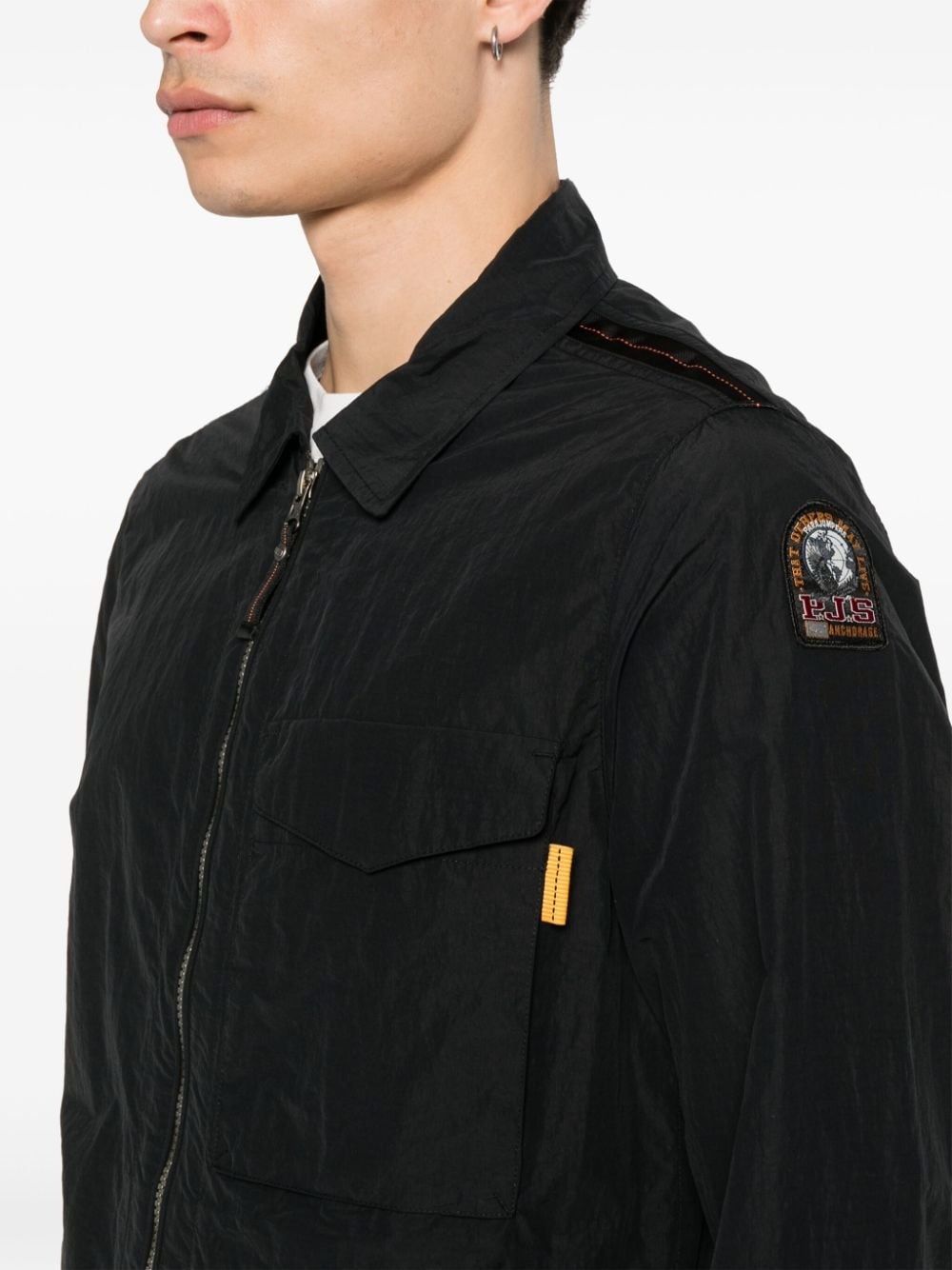 Rayner logo-patch shirt jacket - 5