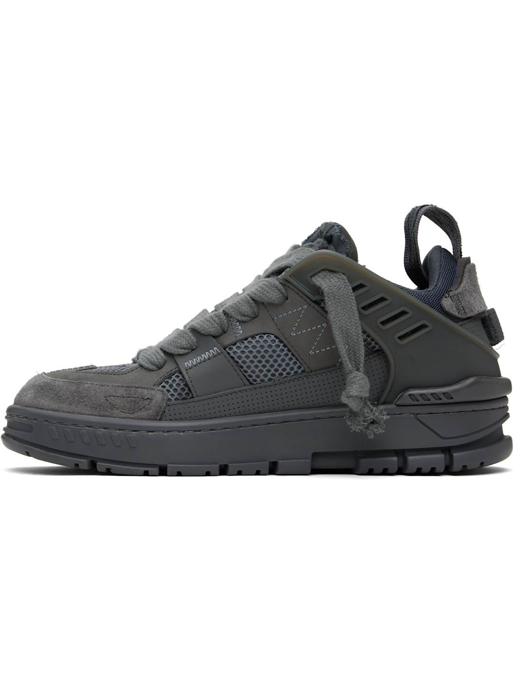 Gray Area Patchwork Sneakers - 3