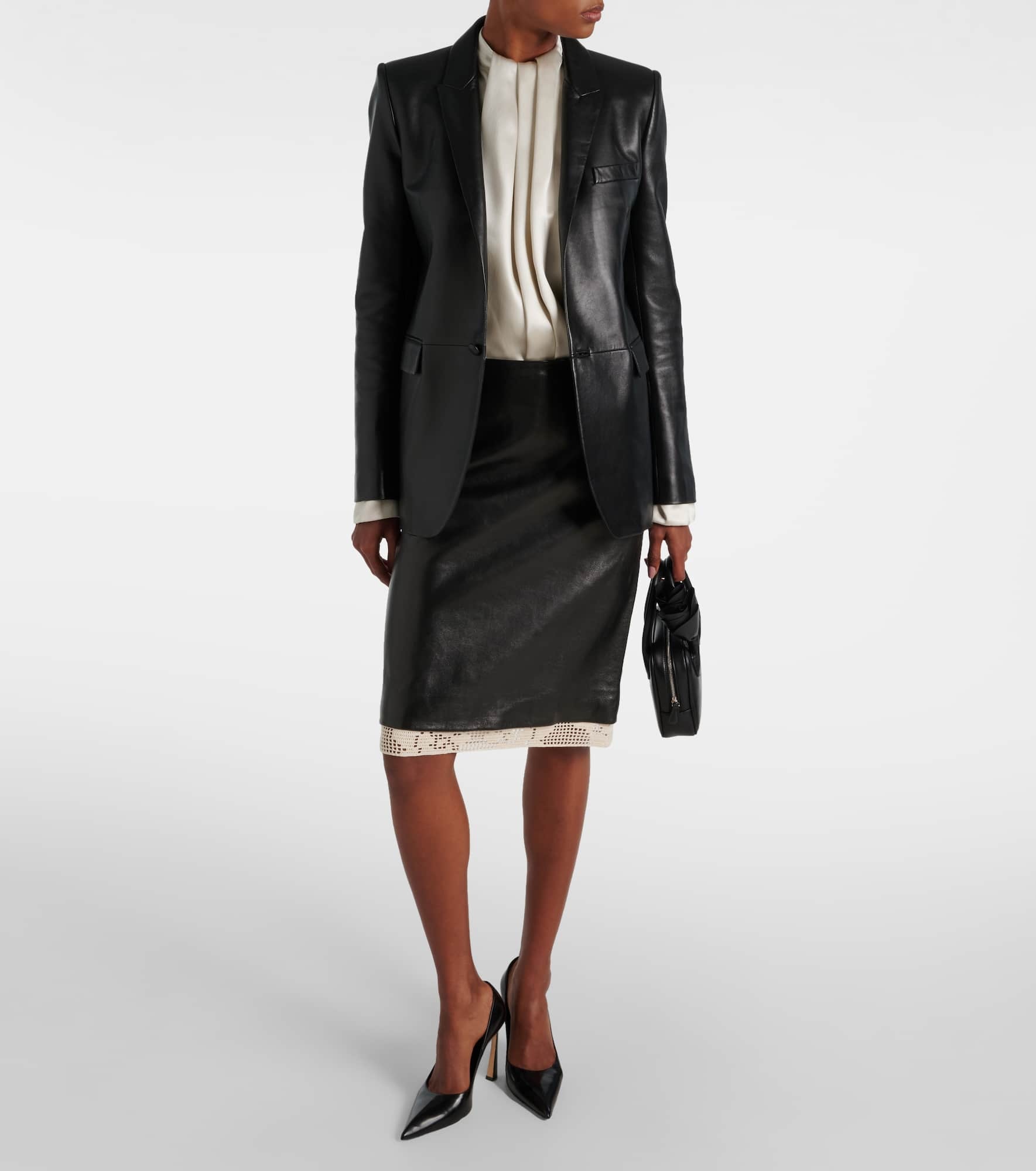 Draped silk blouse - 2