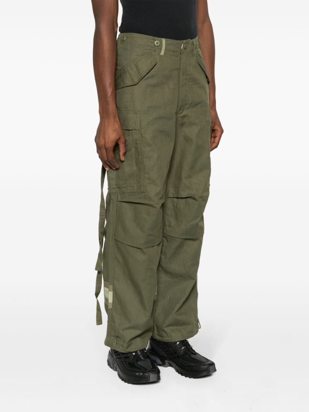 Hi-Vis M65 wide-leg cargo pants - 4