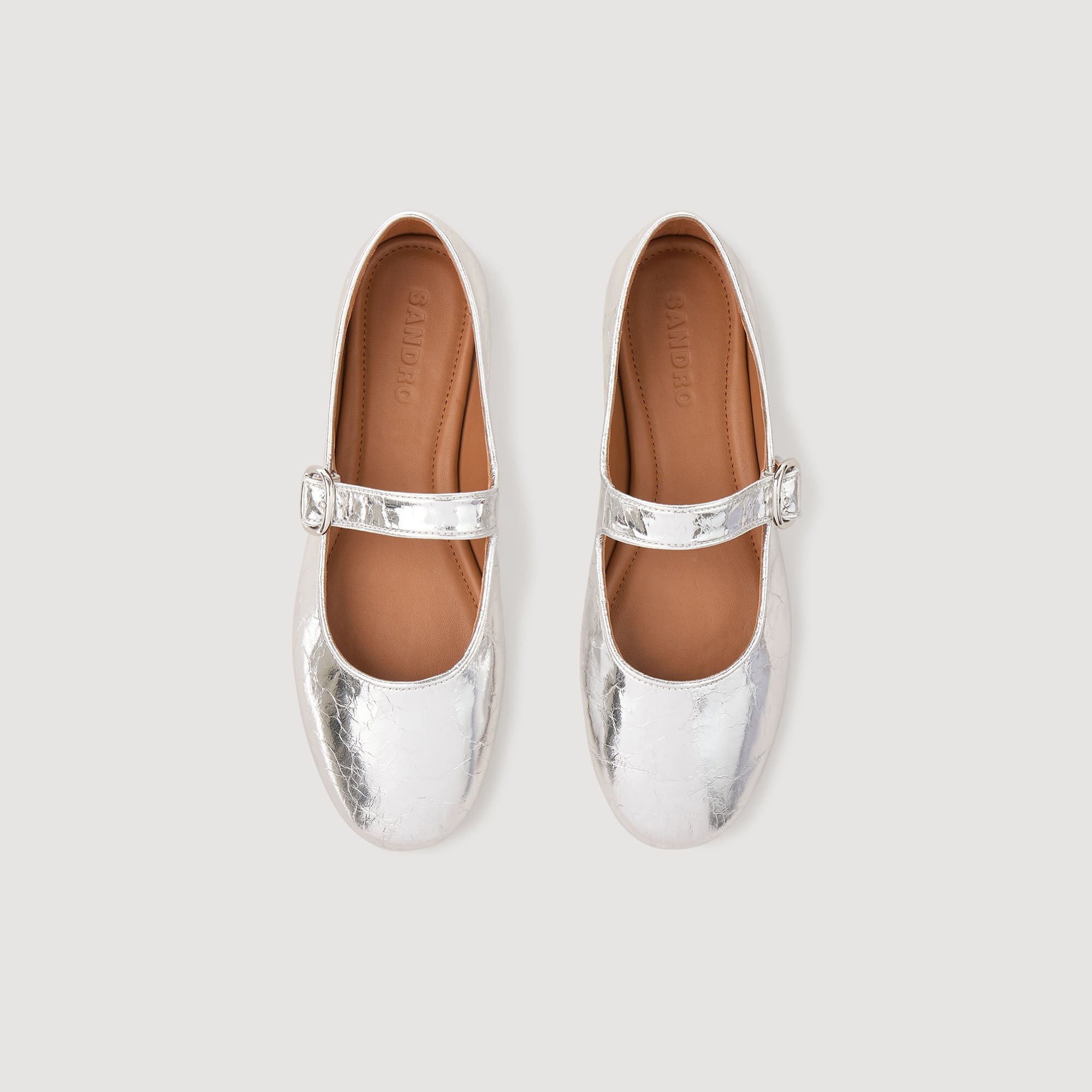 SHINY LEATHER BALLET FLATS - 3
