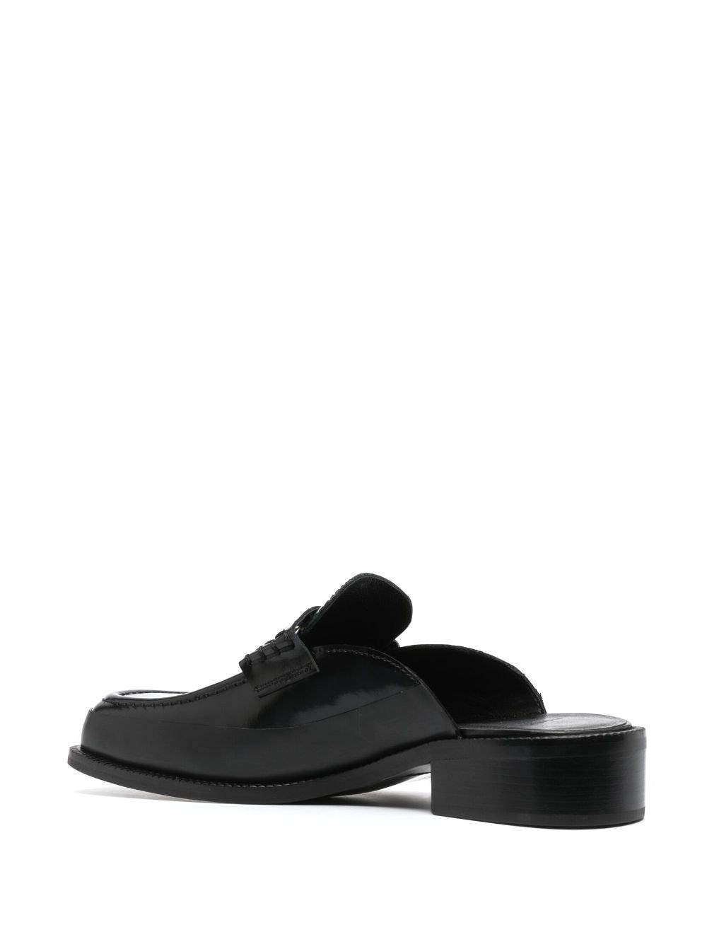 Brutalist slip-on leather loafers - 3