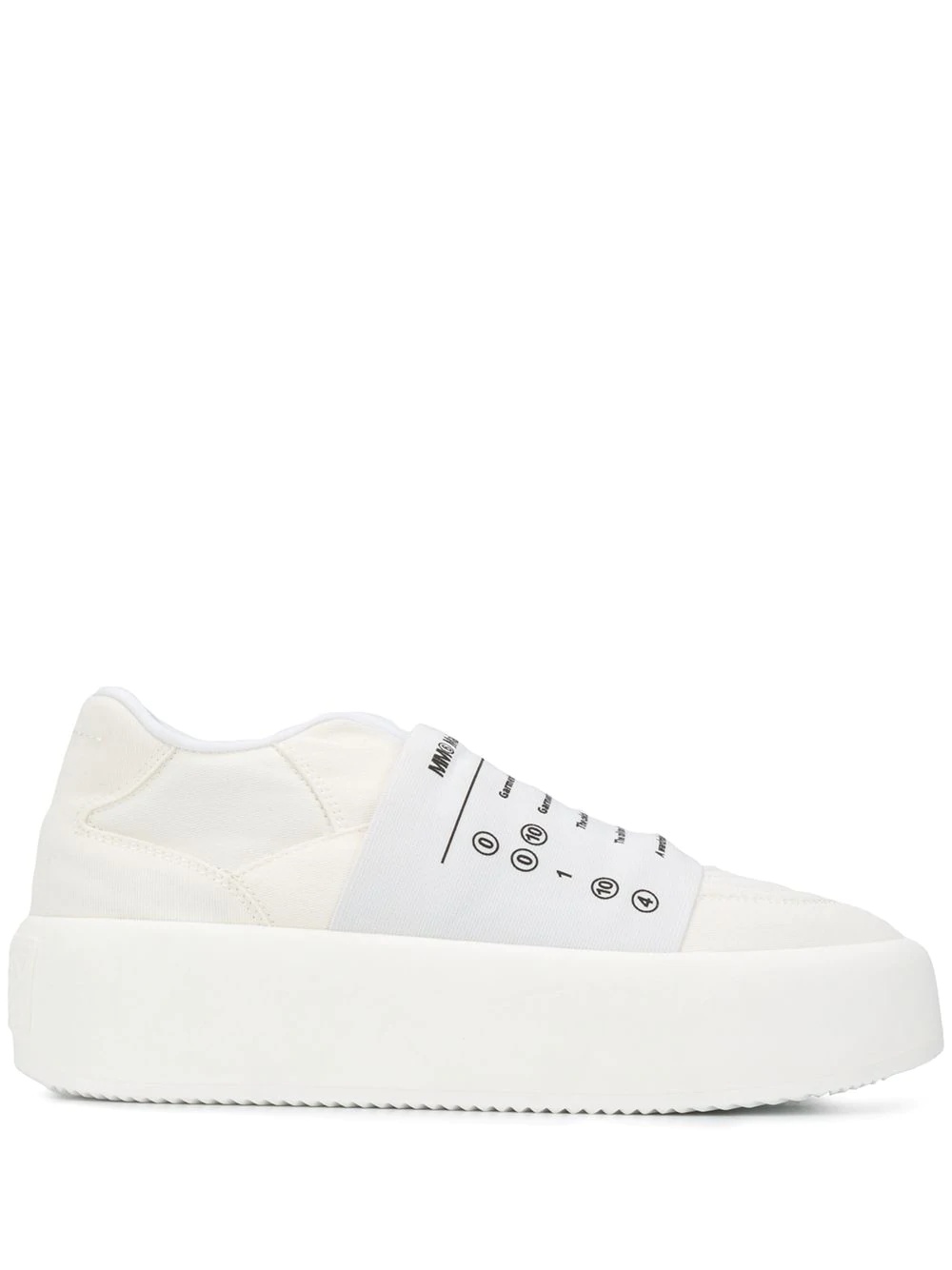 panel detail slip-on sneakers - 1