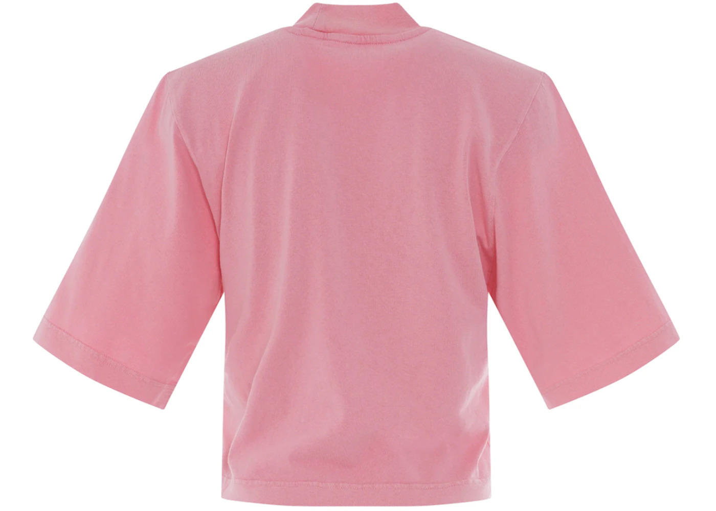 Palm Angels Women's Dancing Bear Cropped T-shirt Fuchsia/Fluo Brown - 2