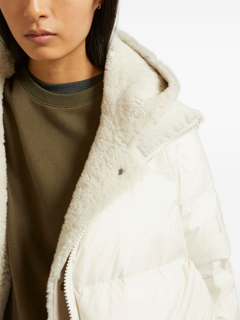 hooded flap-pocket coat 4