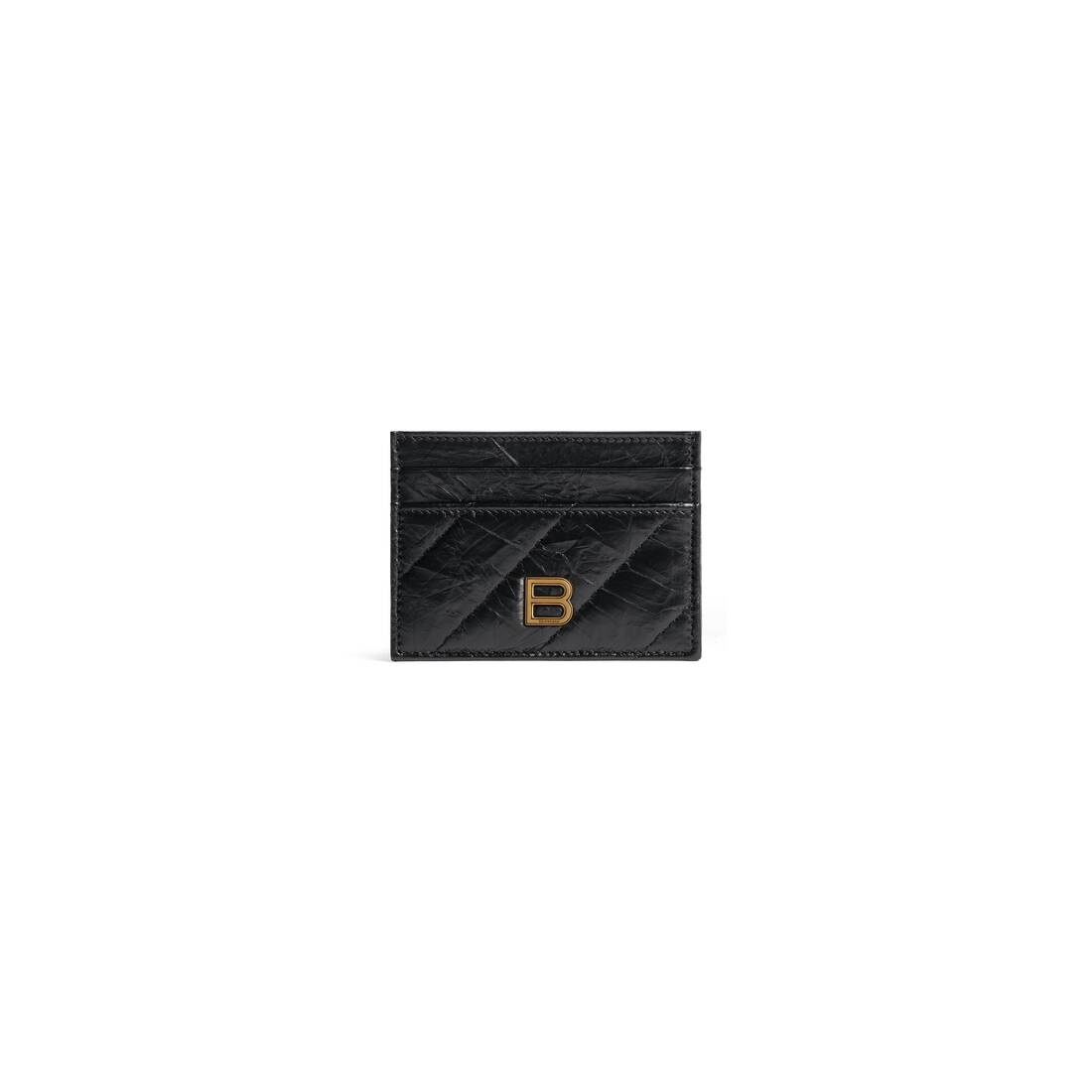 Women's Crush Card Holder Quilted  in Black - 1