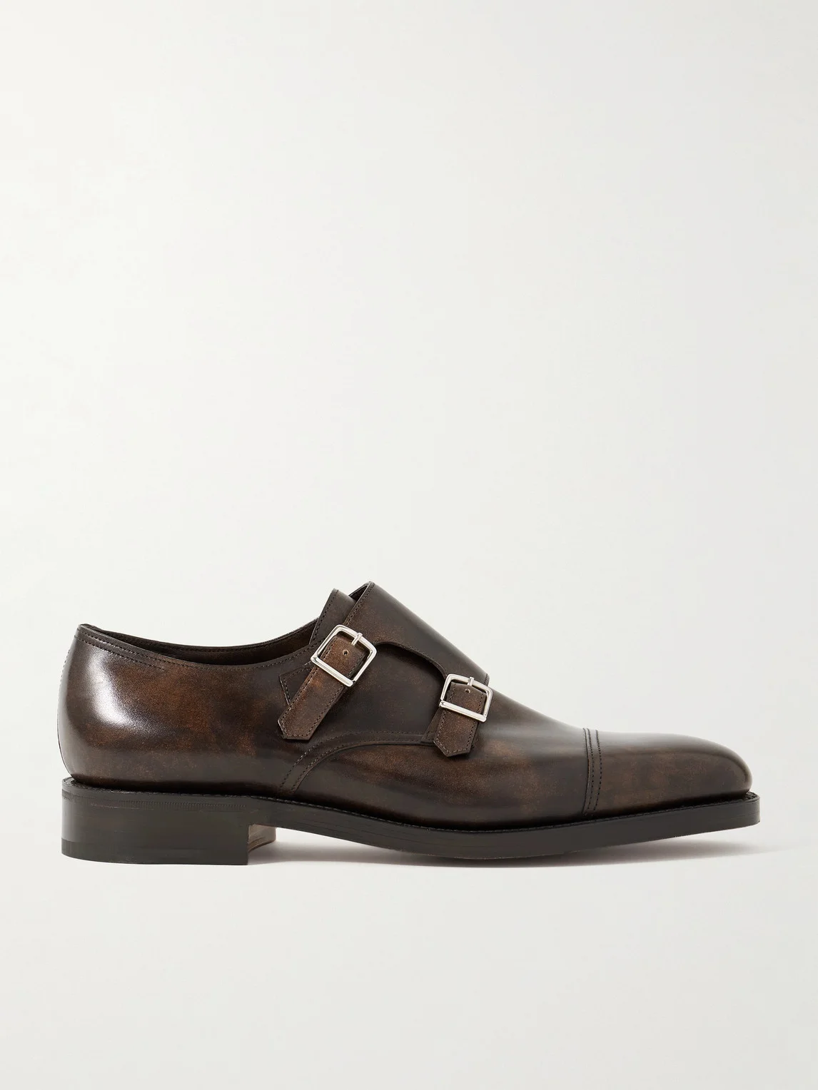 William Leather Monk-Strap Shoes - 1