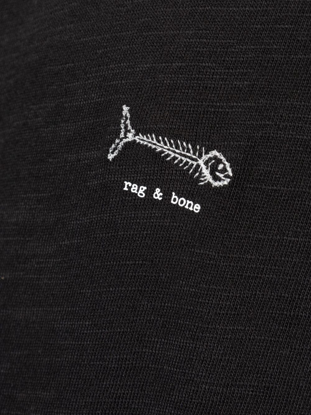 fish-embroidered cotton T-shirt - 5
