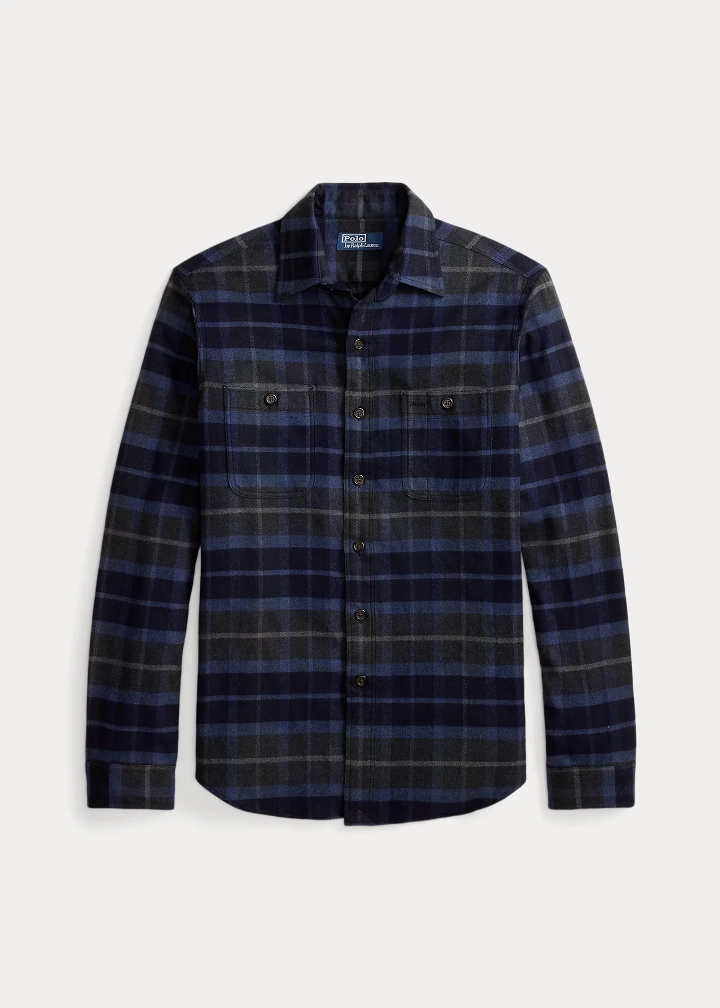 Classic Fit Plaid Twill Workshirt - 1