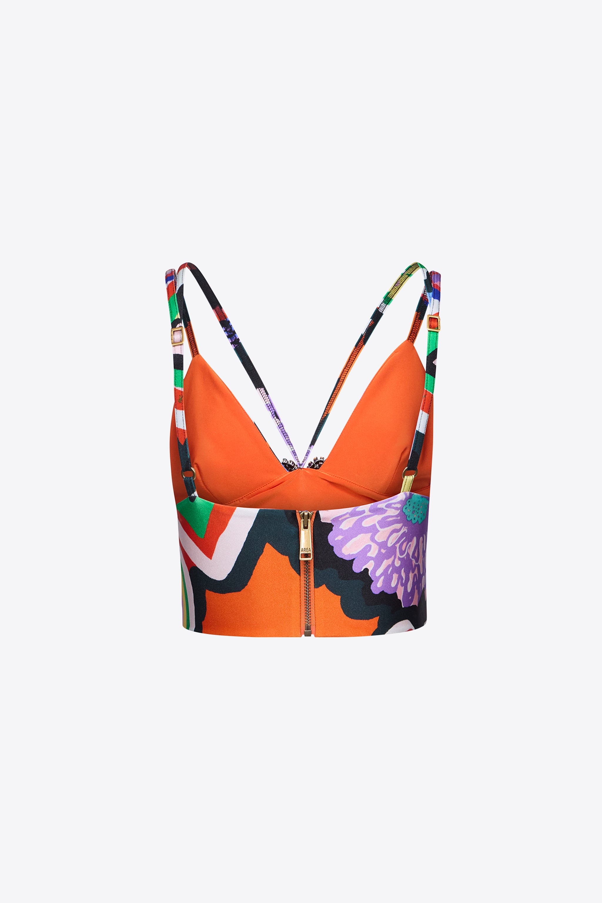 HEART PRINTED BUSTIER TOP - 2