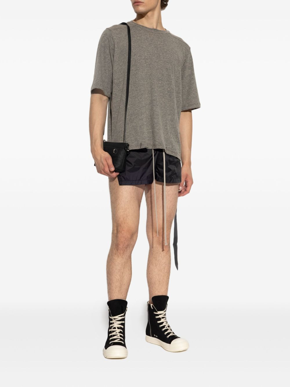 drawstring elastic-waist shorts - 2