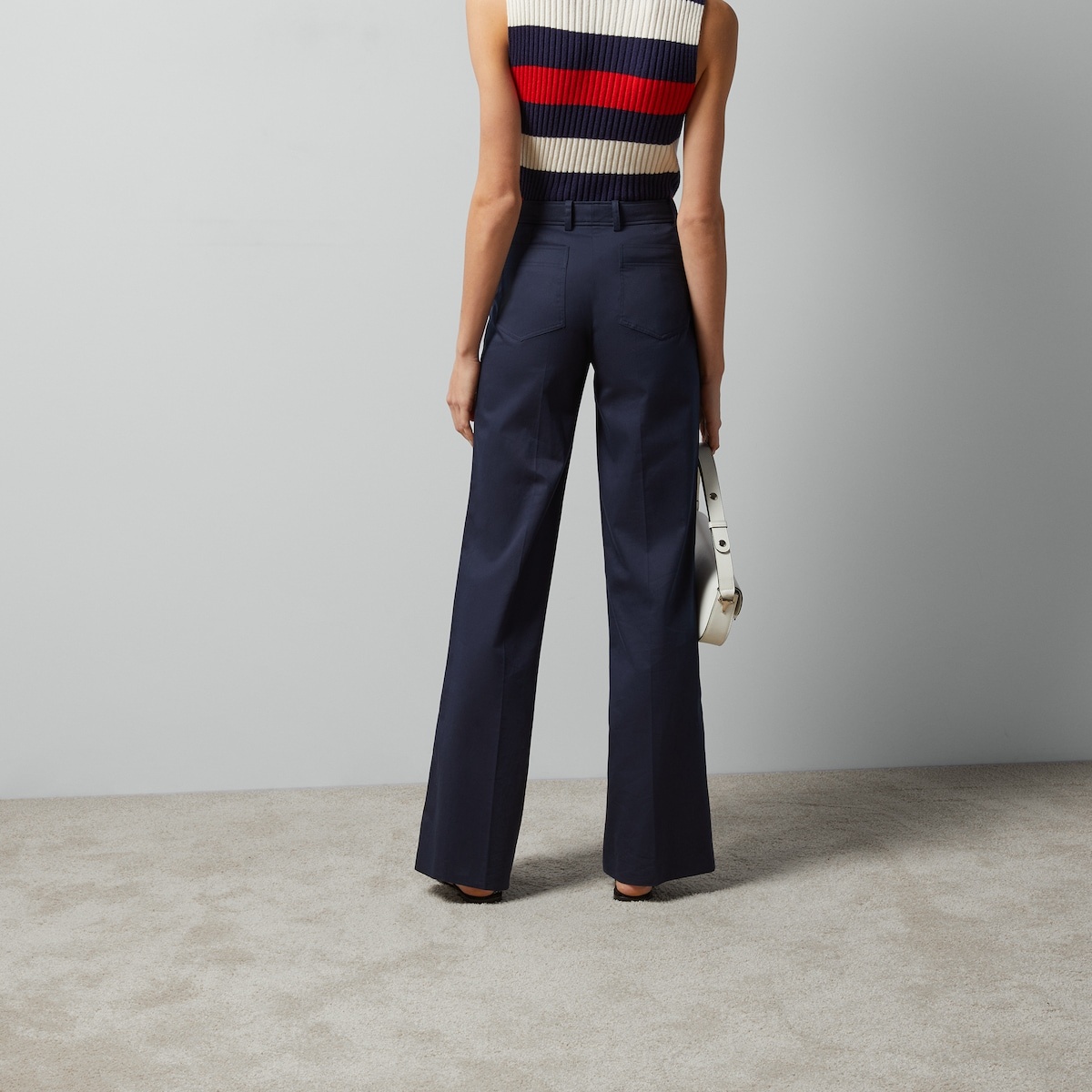 Cotton gabardine pants - 6