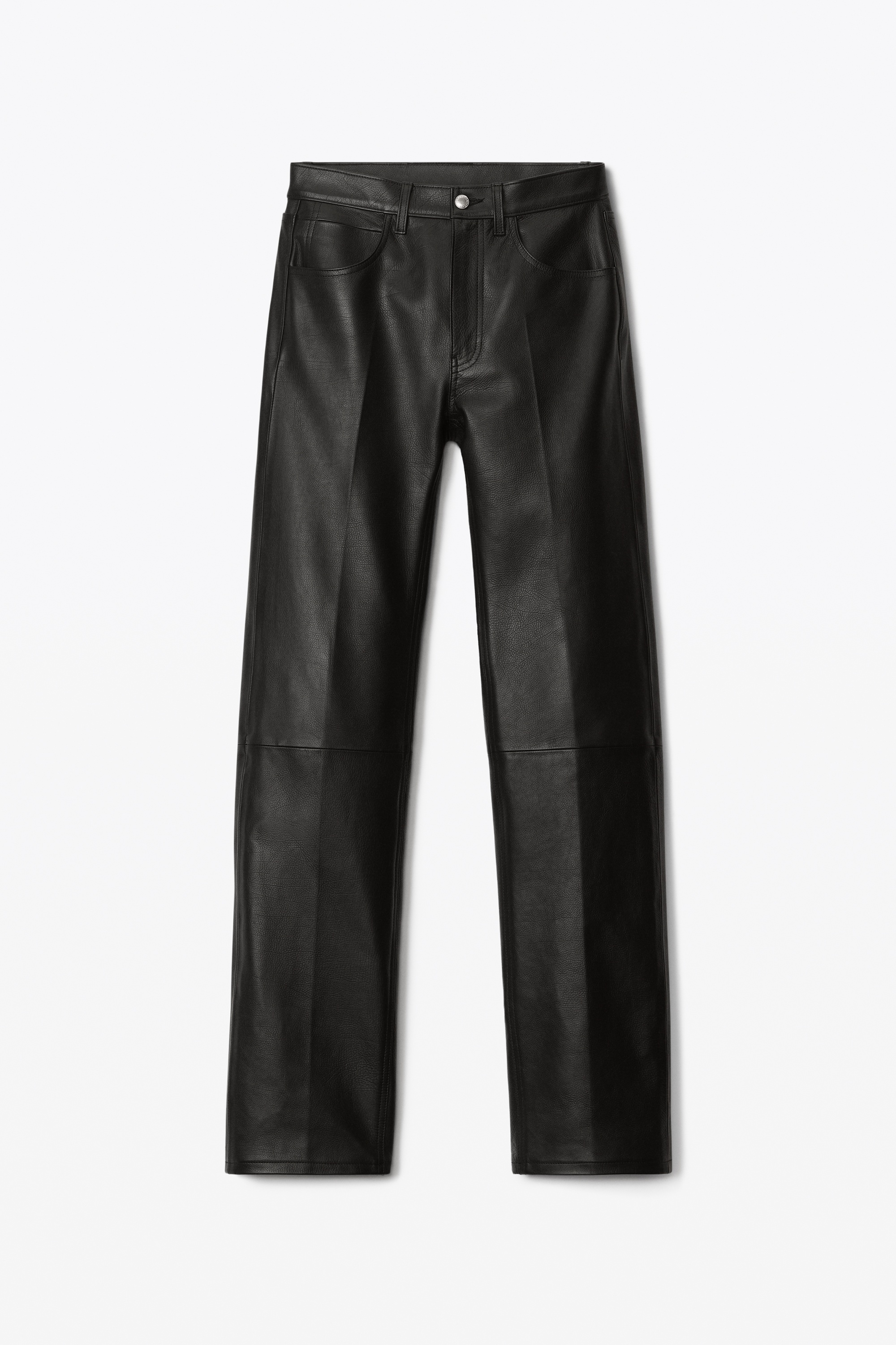 MID RISE STACKED PANT IN MOTO LEATHER - 1