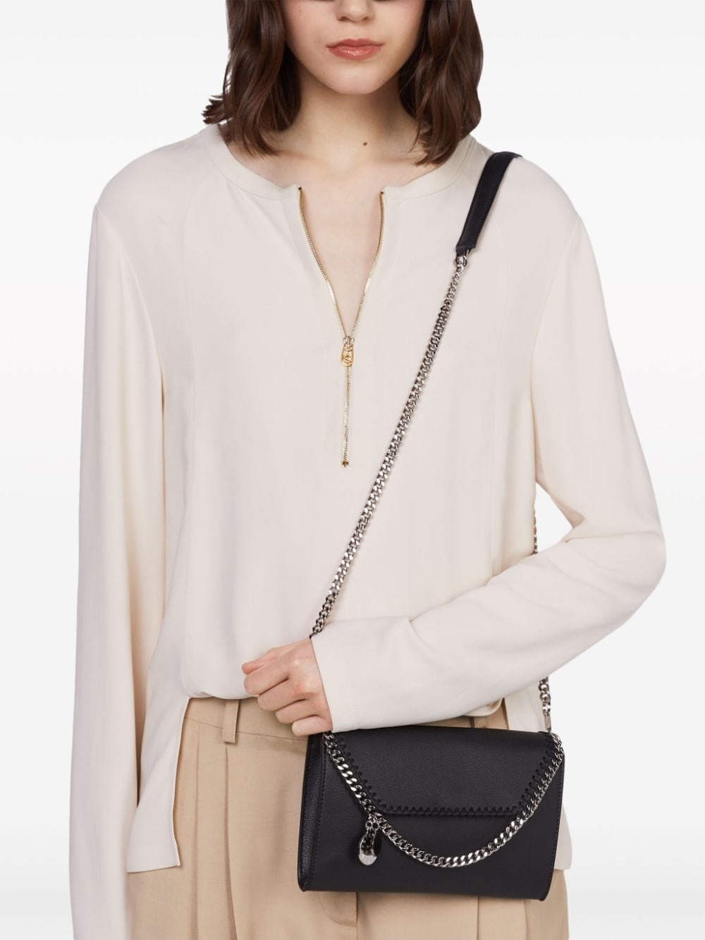 Falabella logo-charm MIRUM shoulder bag - 2